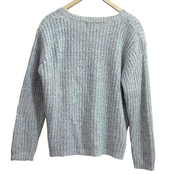 Vtg Womens Wool Blend Soft & Comfy Cableknit Size 8 Grandmacore Cardigan Tan - Picture 4 of 6